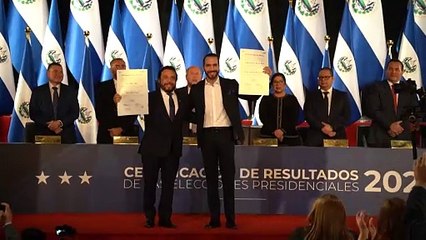 Tribunal electoral entrega a Bukele credencial de presidente electo