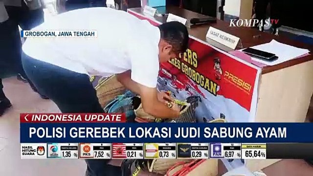 Detik-Detik Polres Grobogan Gerebek Lokasi Judi Sabung Ayam! Pelaku Mengaku Hobi