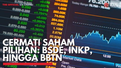 Cermati Saham Pilihan: BSDE, INKP, Hingga BBTN