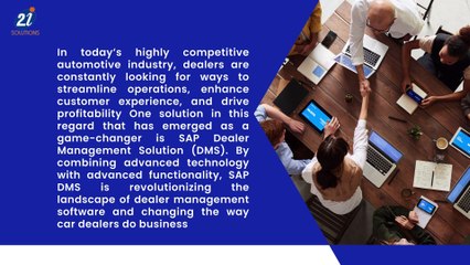How to Make Use of SAP Dealer Management Solutions?