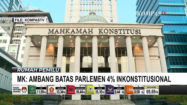 Soal Perubahan Ambang Batas Parlemen 4 Persen, Mahkamah Konstitusi: UU Pemilu Harus Direvisi