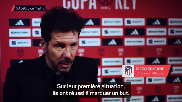 Atlético - Simeone : “Nous devons féliciter nos adversaires, continuer à travailler et à lutter”