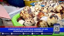 Comerciantes de huevo de codorniz niegan ganar S/6 mil mensuales