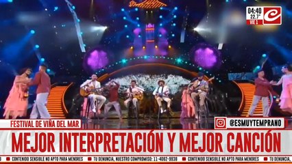 Orgullo nacional: equipo argentino ganó el premio a mejor interpretación folclórica en Viña del Mar