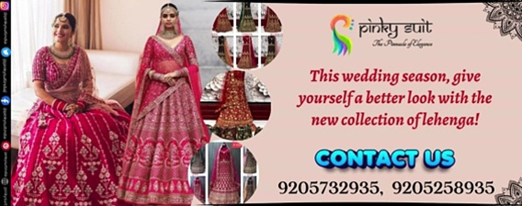 Designer & Different Combinations के लिए आये, The Biggest ladies suit wholesaler Pinky Suit के पास !