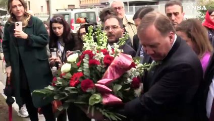 Matteotti, una delegazione del PSE depone una corona al monumento a Roma