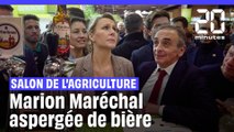 Salon de l'Agriculture : Marion Maréchal aspergée de bière