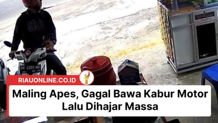 Gagal Bawa Kabur Motor Lalu Dihajar Massa