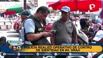 PNP realiza operativo de control de identidad para identificar ciudadanos en situación irregular o implicados en actos ilícitos