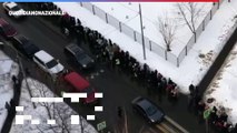 Funerali di Navalny, coda di un chilometro fuori dalla chiesa