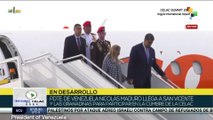 Pdte. de Venezuela llega a San Vicente y las Granadinas para Cumbre de la CELAC