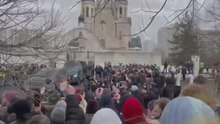 Watch: Mourners chant Navalny’s name at Putin critic’s funeral in Moscow