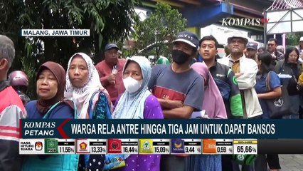 Warga Malang Rela Antre 3 Jam Demi Bansos Program Keluarga Harapan