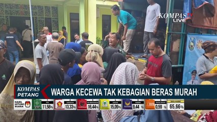 Warga Situbondo Protes Tak Kebagian Beras Murah Setelah Antre Lama