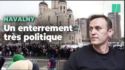 La foules et des diplomates aux obsèque de Navalny