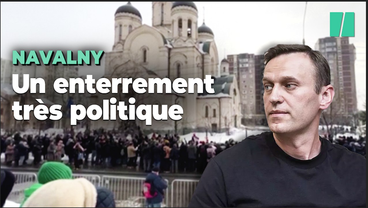 La foules et des diplomates aux obsèque de Navalny