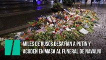 Miles de rusos desafían a Putin y acuden en masa al funeral de Navalni