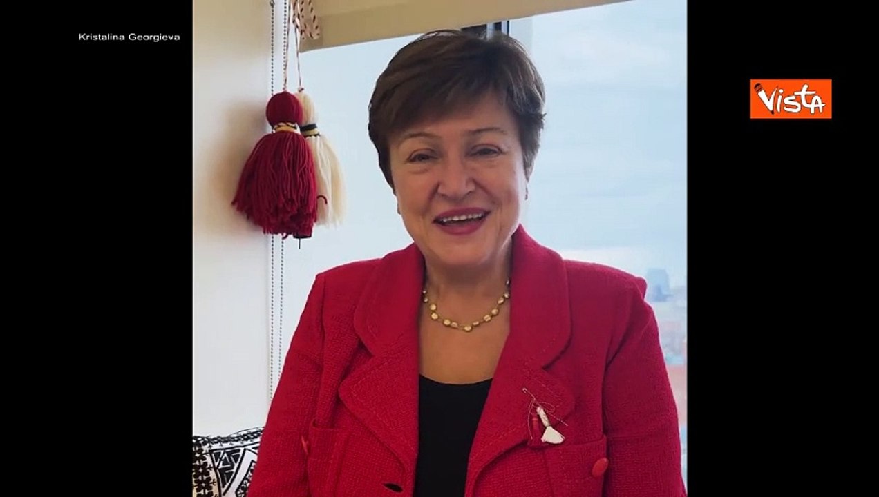 Gli auguri per la festa bulgara di Baba Marta della direttrice dell'Fmi Kristalina Georgieva