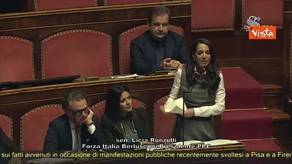 Ronzulli (FI): "Assalto a volante frutto avvelenato delegittimazione Polizia dalla sinistra"