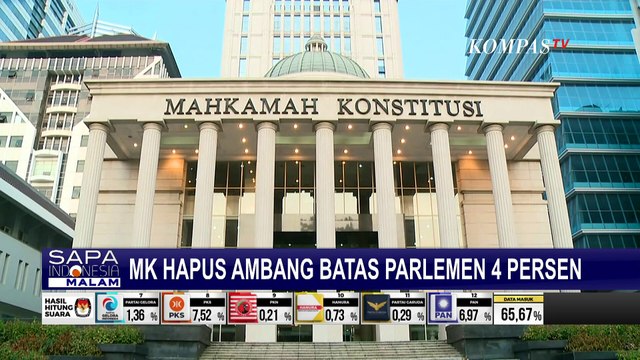 MK Hapus Ambang Batas Parlemen 4 Persen, Tak Berlaku di Pemilu 2024