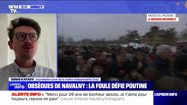 Obsèques d'Alexeï Navalny: Ils ont fait une cérémonie d'hommage très rapide selon Denis Kataev, journaliste russe de la chaîne indépendante Dojd