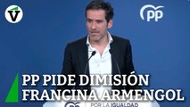 El PP exige la dimisión de Armengol por el Caso Koldo