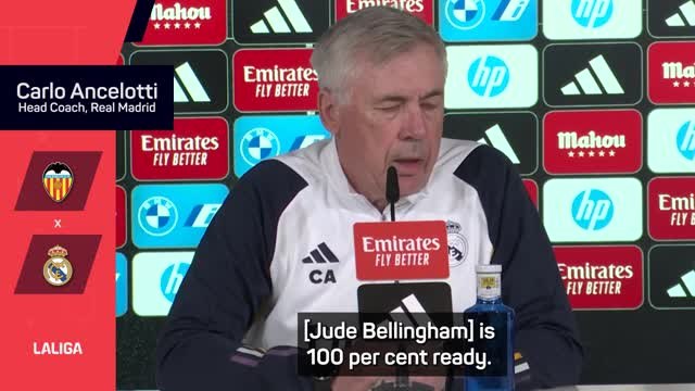 Ancelotti provides positive injury update on Jude Bellingham