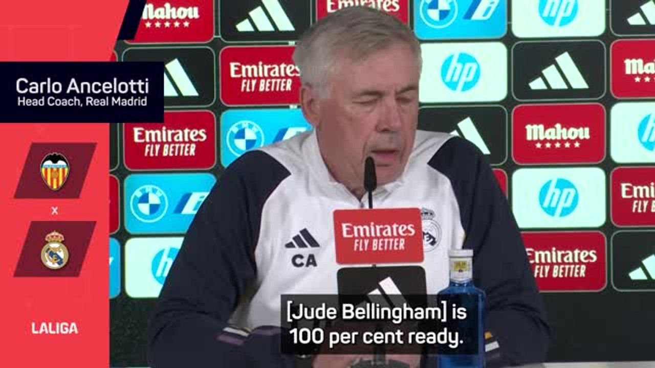 Ancelotti provides positive injury update on Jude Bellingham