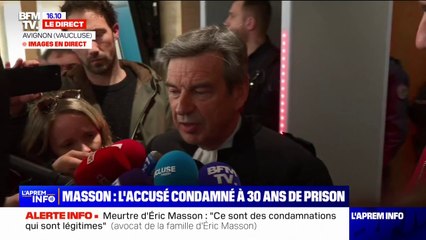 Meurtre du policier Éric Masson: "Ce n'est pas une mort ordinaire" réagit Philippe Expert, avocat de la famille à l'issue du verdict
