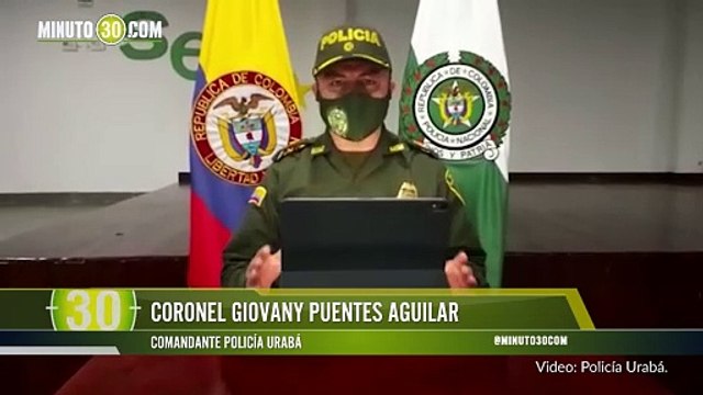 Policía Urabá destacó significativa reducción de delitos como el homicidio y el hurto en la subregión