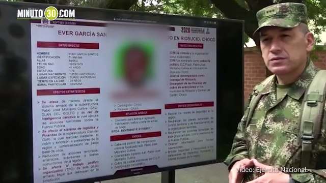 Cayó alias Mario, cabecilla político del Clan del Golfo señalado de delinquir en el Chocó