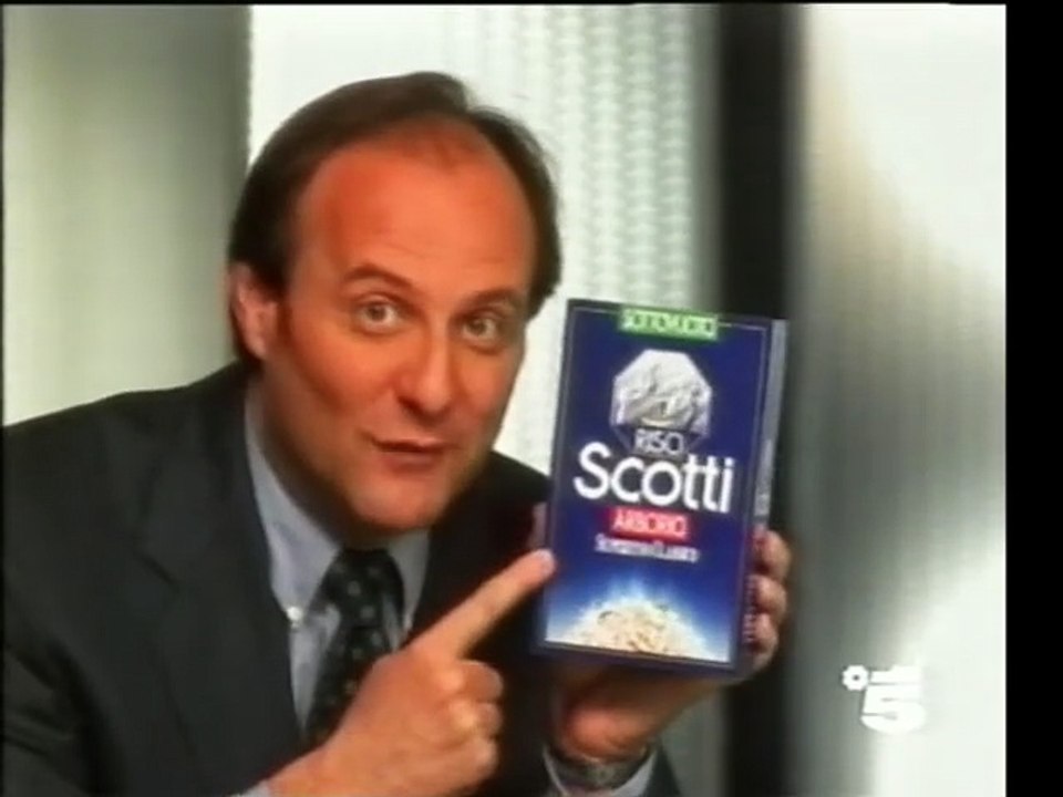 Pubblicità/Bumper anno 1994 Canale 5 - Riso Scotti con Gerry Scotti