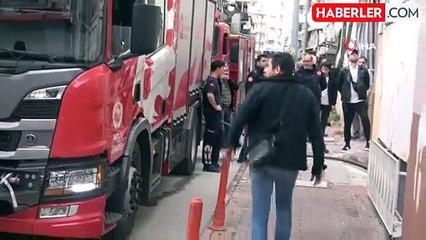 Anne ve kızının dumandan etkilendiği yangın panik oluşturdu