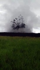 30-05-2021 familias fueron evacuadas debido a la erupción de un volcán en Necoclí 1