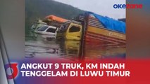 Dihantam Ombak, KM Indah yang Angkut 9 Truk Logistik Tenggelam di Luwu Timur