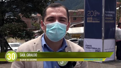 Alcalde de Cocorná resalta importancia de la visita del Congreso y deja ver las necesidades del municipio
