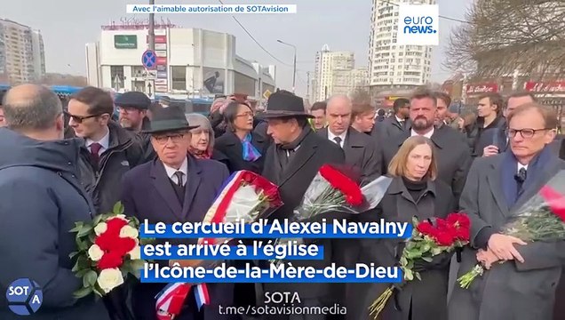 Russie: des milliers de personnes ont assisté aux funérailles d'Alexeï Navalny