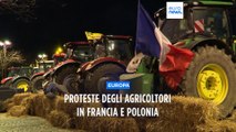 Francia, agricoltori circondano l'Arco di Trionfo in piena notte: 66 arresti