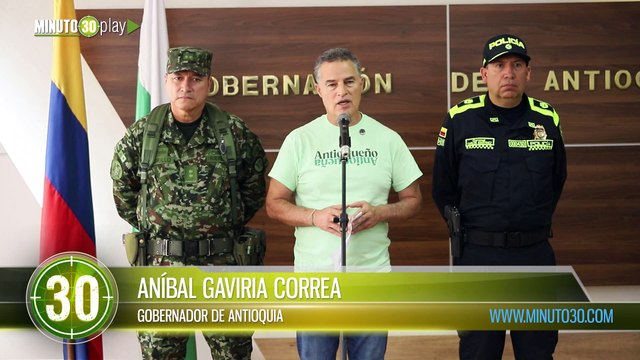 Gobernador de Antioquia rechaza los hechos registrados en zona rural del municipio de Cáceres