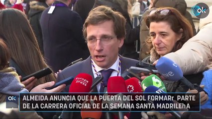 Almeida anuncia que la Puerta del Sol formará parte de la Carrera Oficial de la Semana Santa madrileña