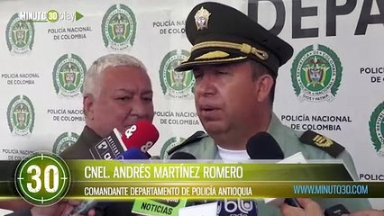 En Sonsón cayó el sicario alias Diego perteneciente al grupo criminal El Mesa