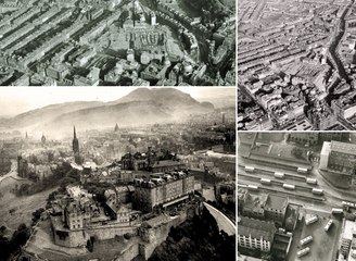 Edinburgh retro: pictures of the capital from the sky