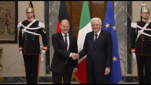 Il presidente Mattarella ha ricevuto il Cancelliere al Quirinale
