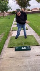 Golf Version Of Tablecloth Magic Trick