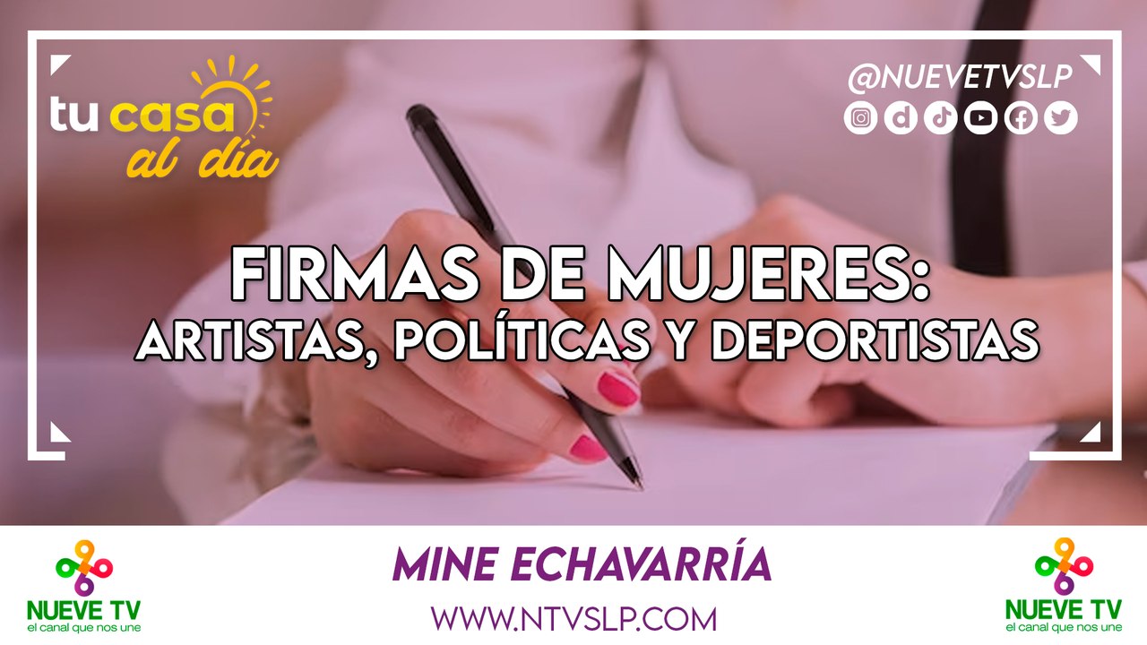 Firmas de mujeres, Artistas Políticas y Deportistas