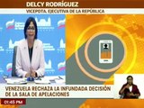 Vpdta. Delcy Rodríguez: Venezuela no ha cometido delitos de lesa humanidad