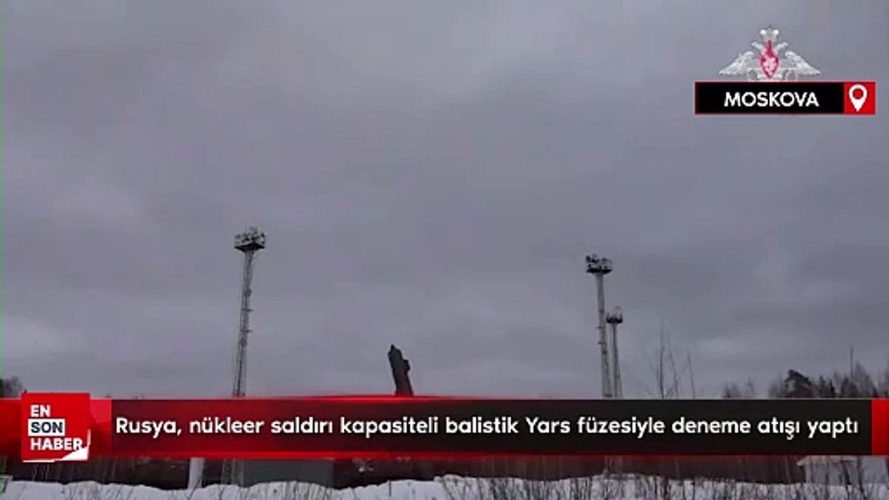Rusya, nükleer saldırı kapasiteli balistik Yars füzesiyle deneme atışı yaptı