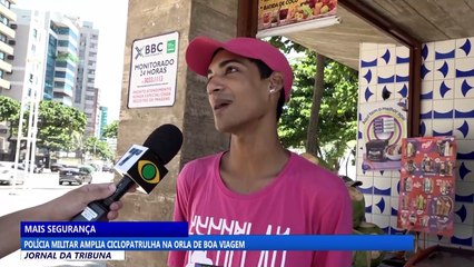 Polícia Militar amplia ciclopatrulha na orla de Boa Viagem