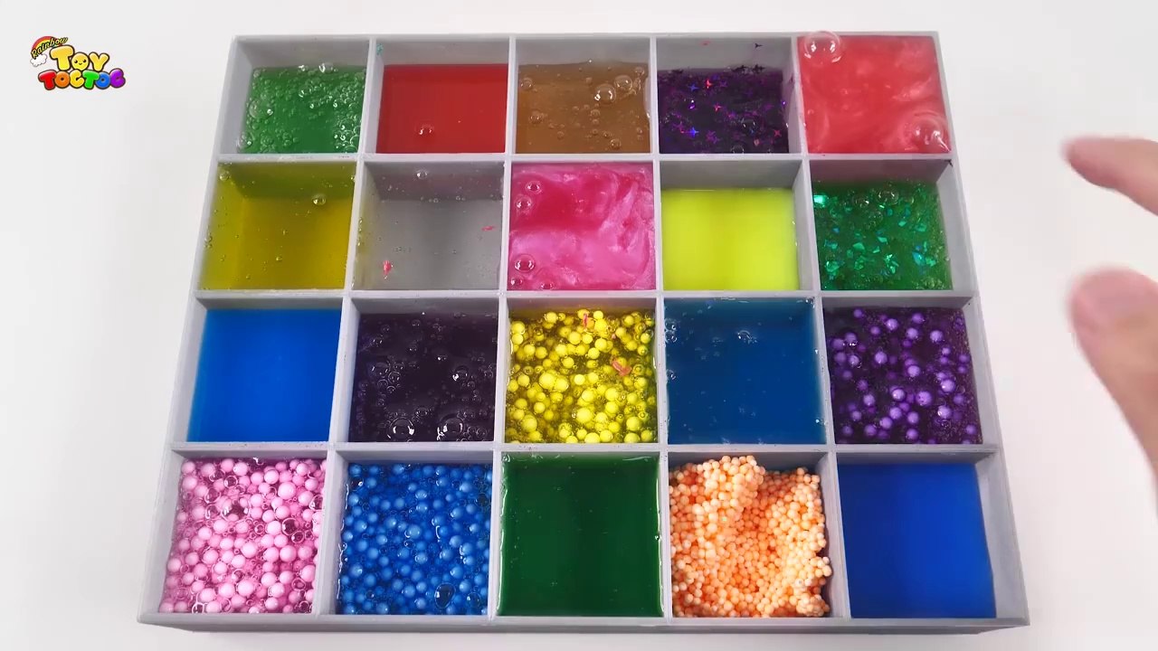 Satisfying Slime Video l Mixing All My Slime Smoothie l Making Glossy Slime ASMR RainbowToyTocToc