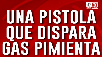 Armas no letales para la Policía de la Ciudad: una pistola que dispara gas pimienta